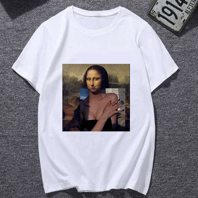 Tshirt Spoof Mona Lisa Fun Fashion