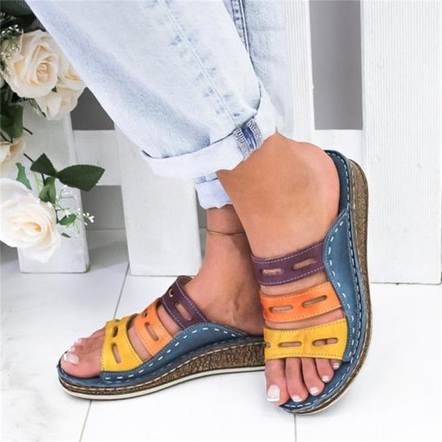 Three-color Casual Sandals