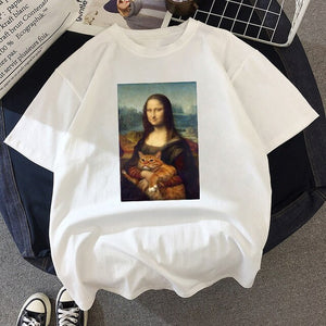 Spoof Mona Lisa Fun Fashion T Shirt