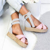 Heel Pointed Fish Mouth Gladiator Sandals