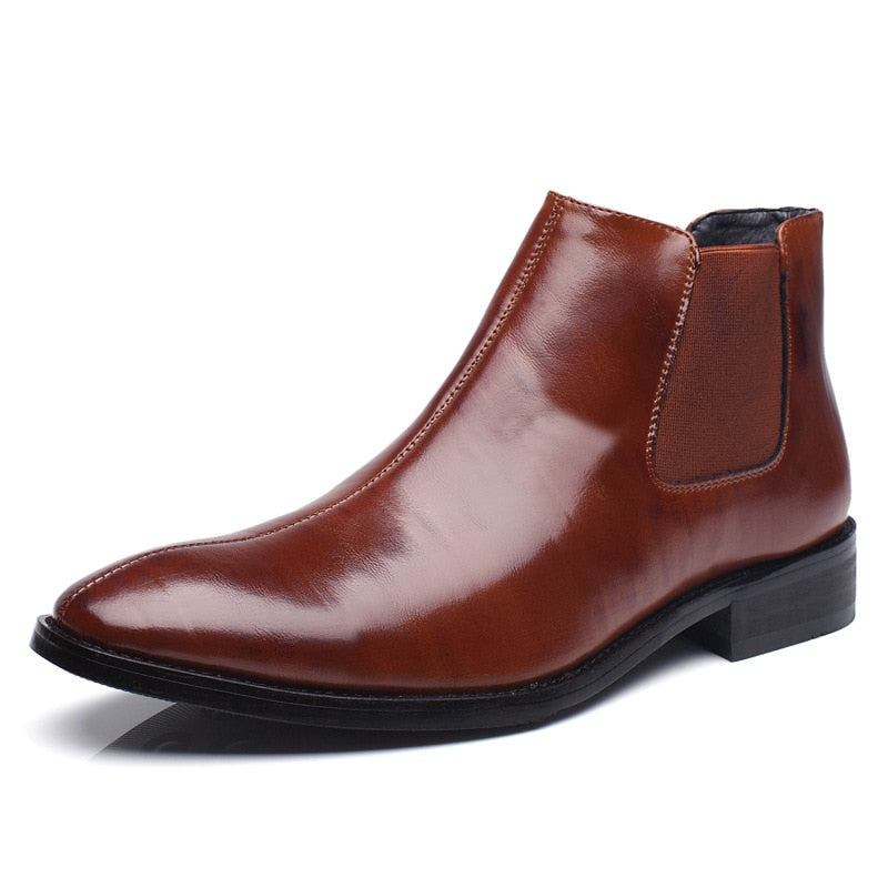 Size 37-43 Autumn Brand Men's Chelsea Boots Leather