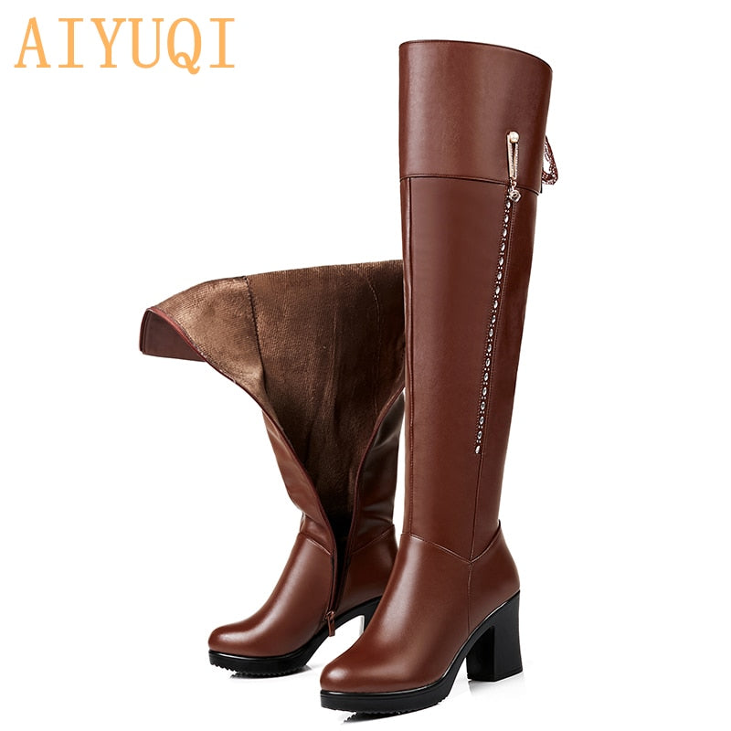 AIYUQI Female over the knee boots 2019