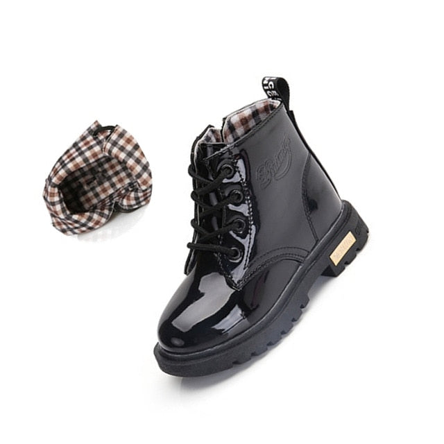 New 2019 Fashion Children boots Leather